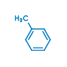 Icon representing Toluene. Odorous and colorless gas heavier than the air