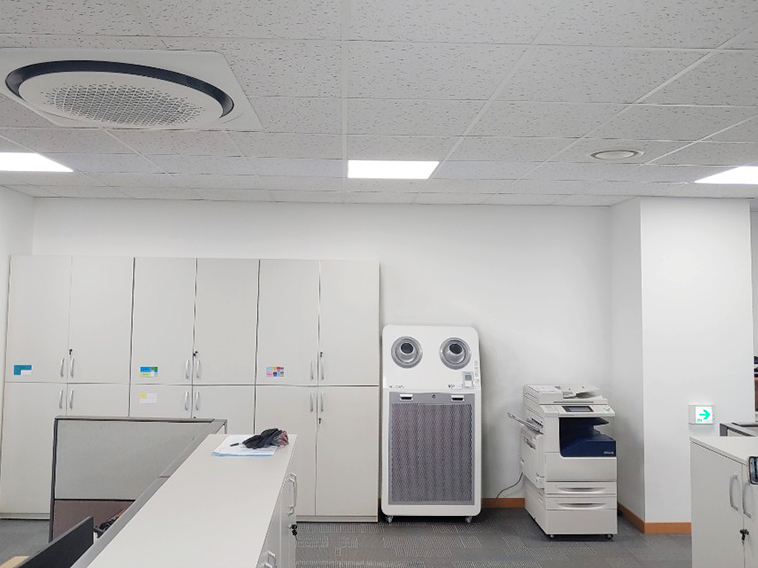 Ecover Large Capacity Air Purifier Q Series installed in office